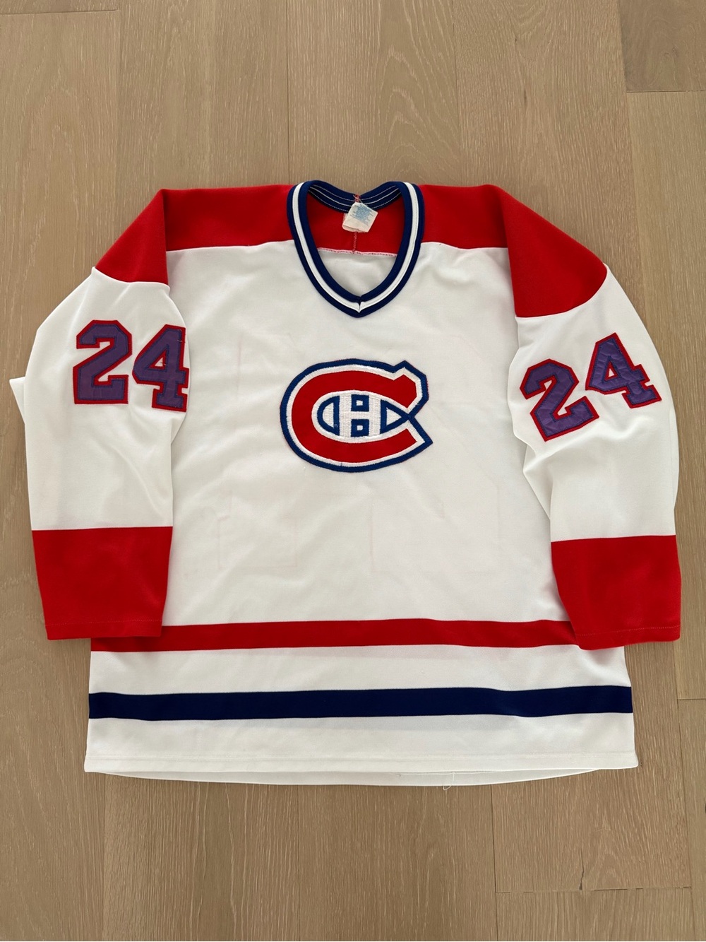 Vintage Montreal Canadiens CCM  #24 Chris Chelios jersey